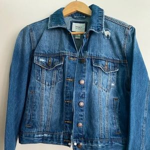 Forever 21 distressed denim jacket